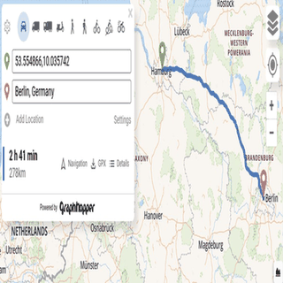 GraphHopper Maps screenshot