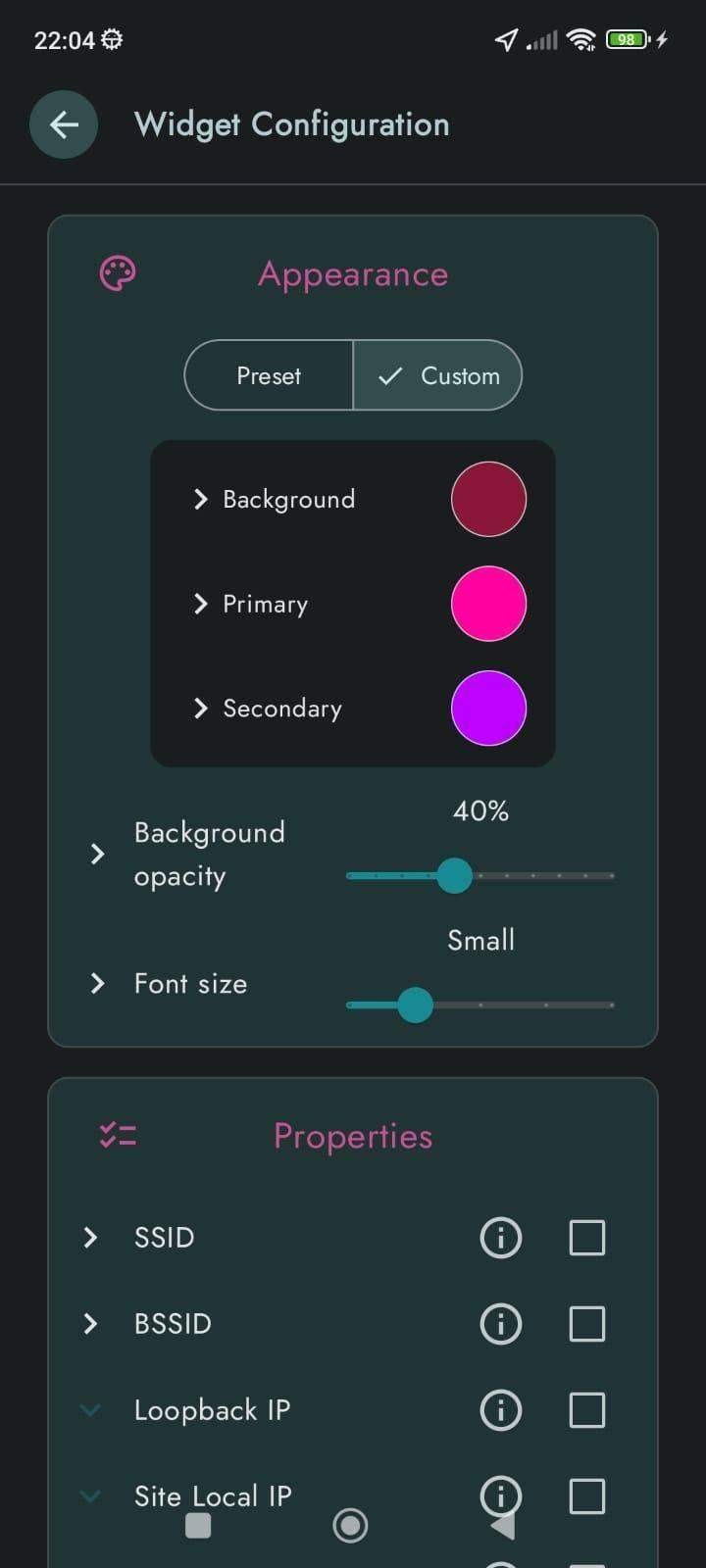 WiFi Widget screenshot