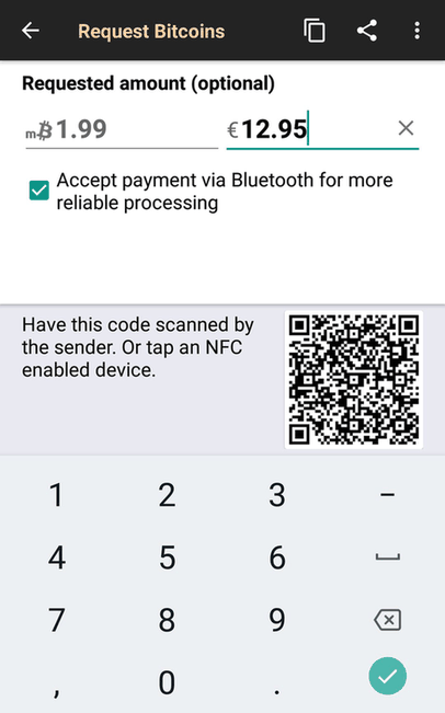 Bitcoin Wallet screenshot