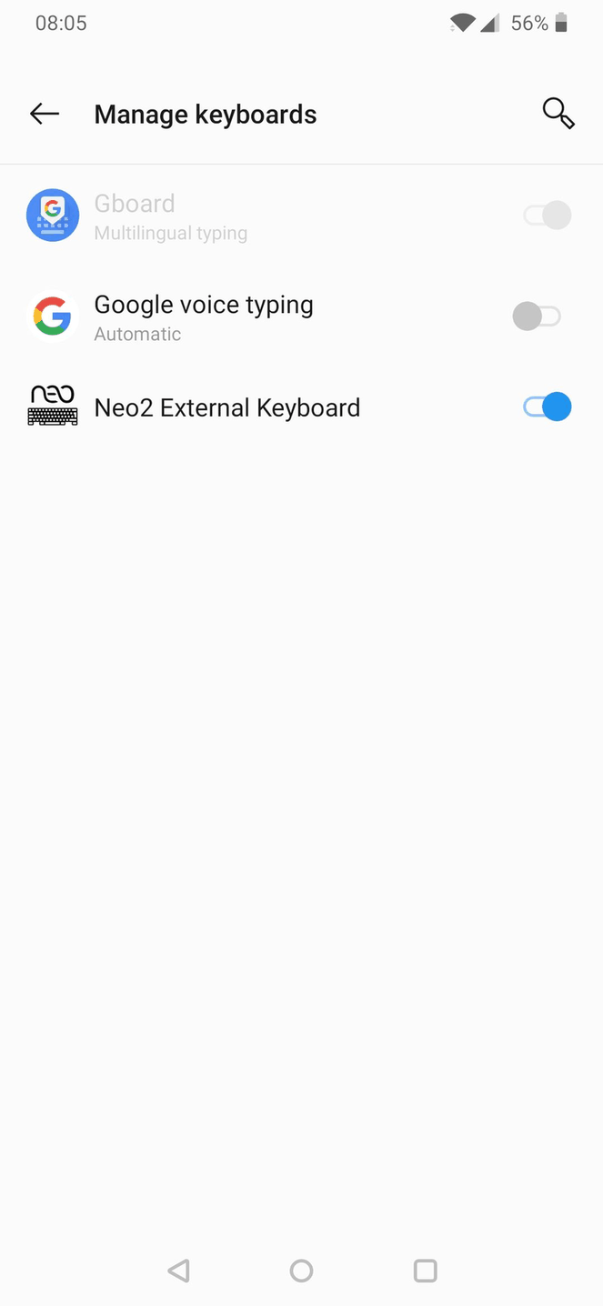 Neo2 External Keyboard screenshot