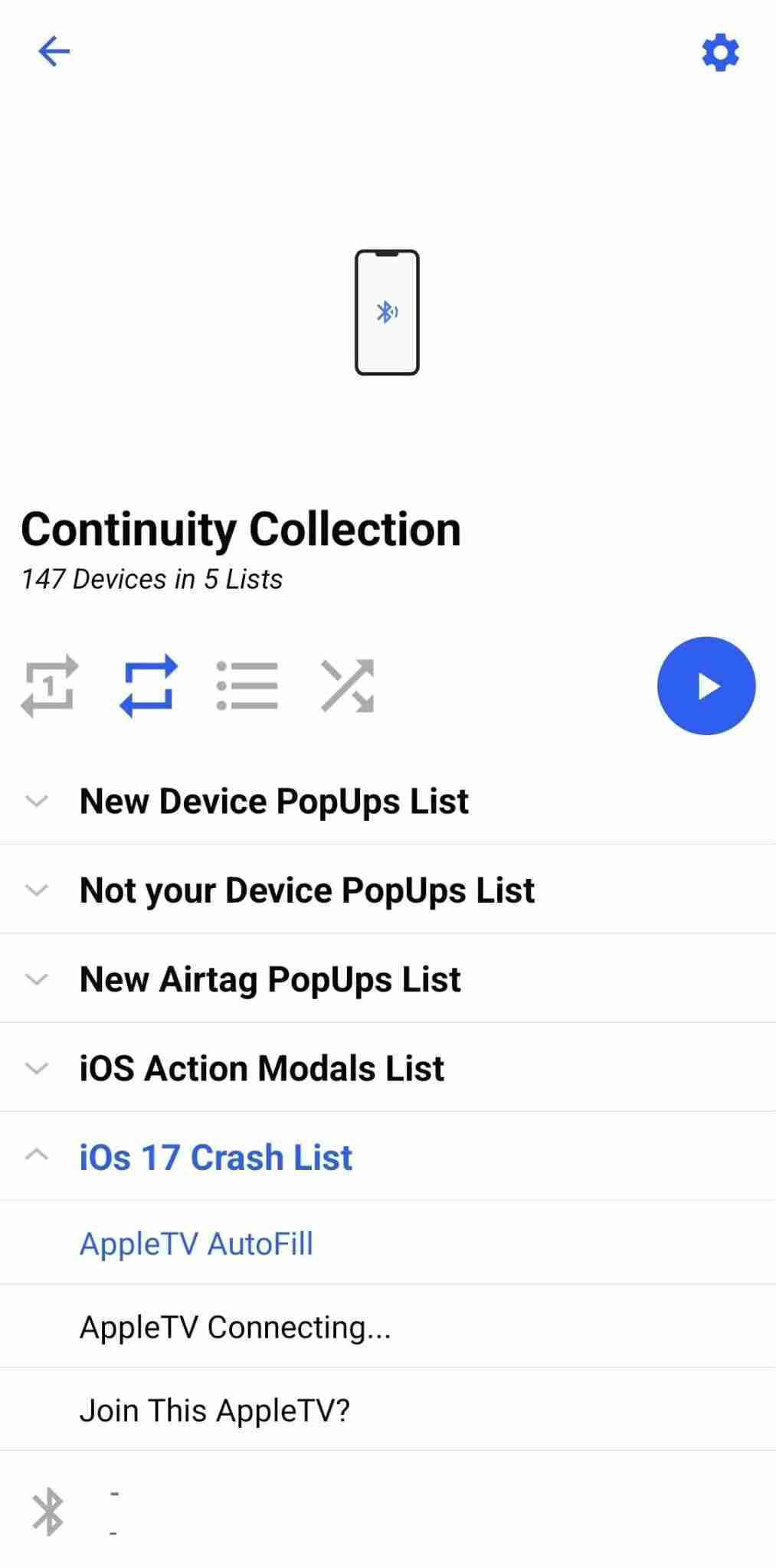 Bluetooth LE Spam screenshot