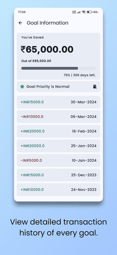 GreenStash: Track Your Savings screenshot