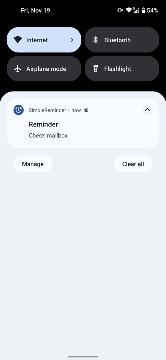 SimpleReminder screenshot
