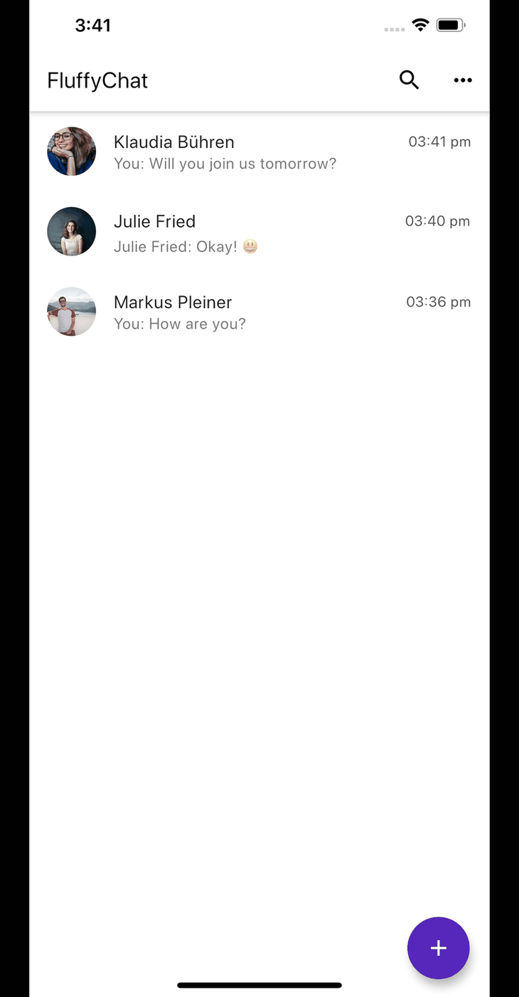 FluffyChat screenshot