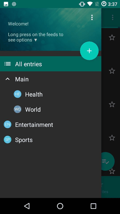 Flym DecSync screenshot