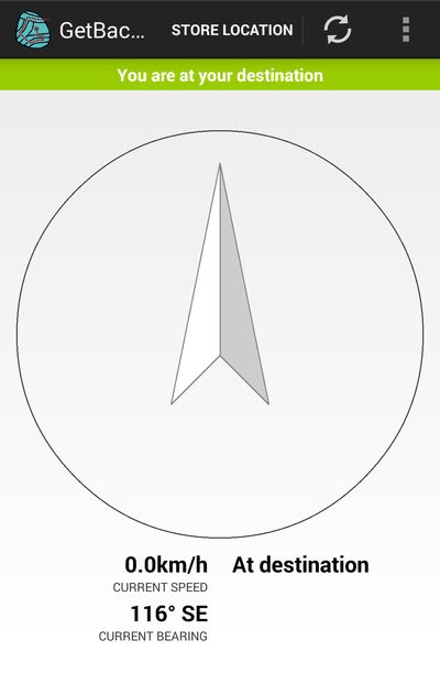 GetBack GPS screenshot