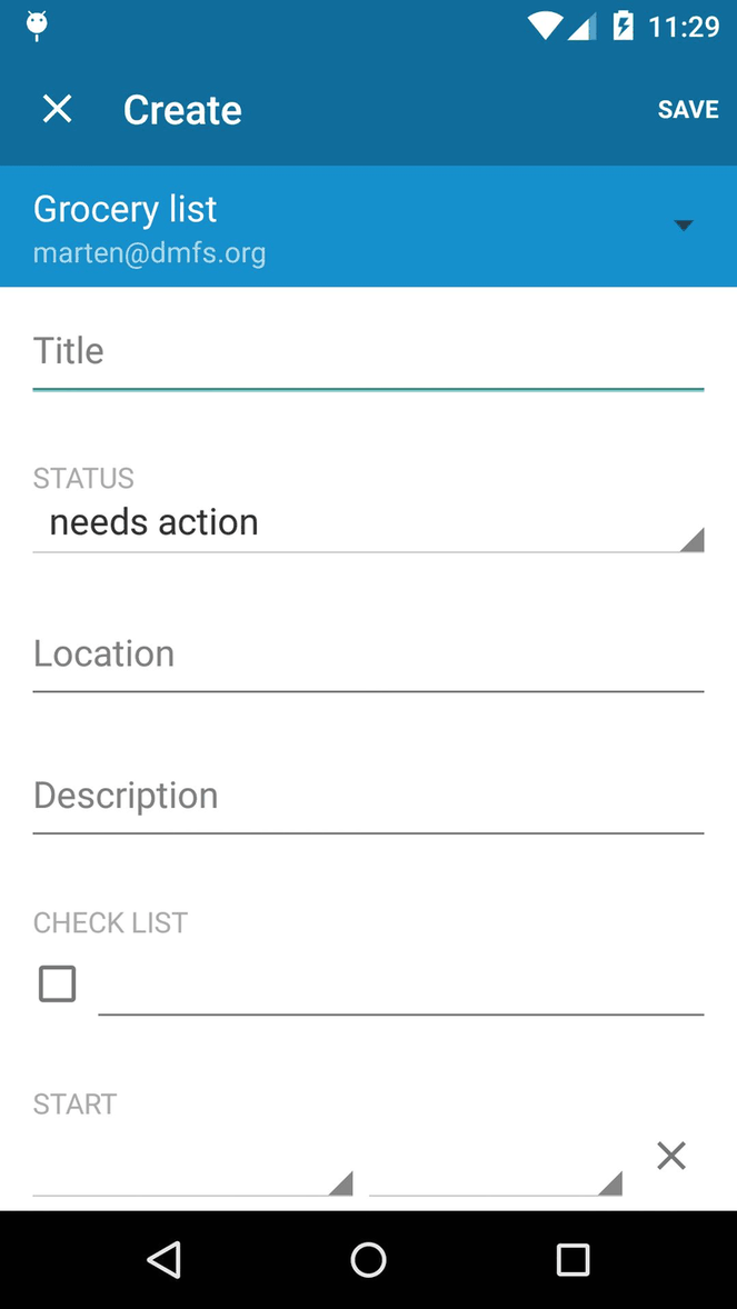 OpenTasks screenshot