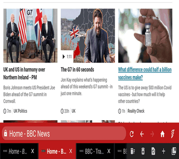Fulguris Web Browser screenshot
