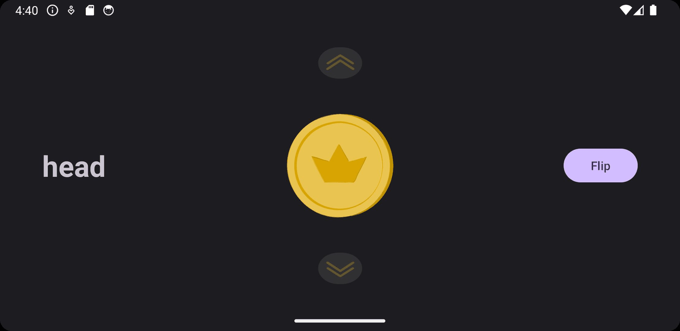 Flip a coin screenshot