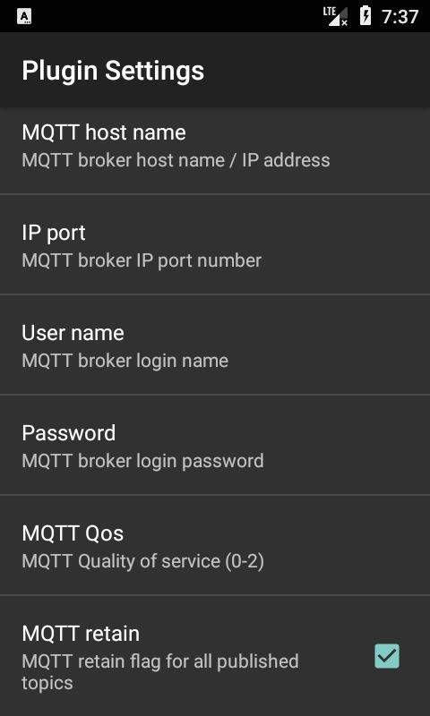 AndrOBD MQTTPublisher screenshot