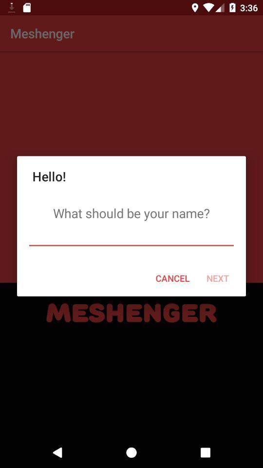 Meshenger screenshot