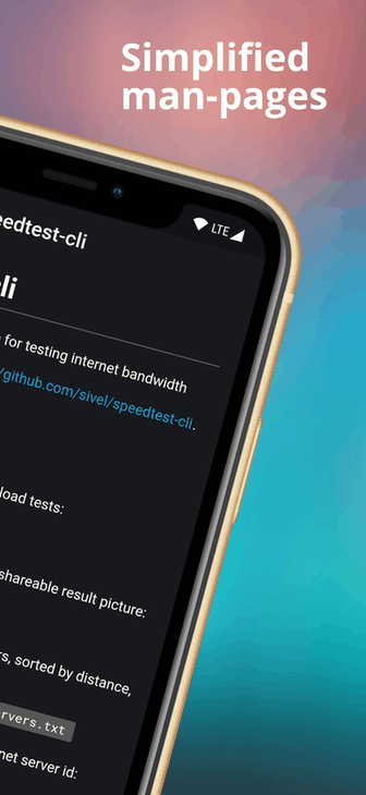 tldr man-pages screenshot