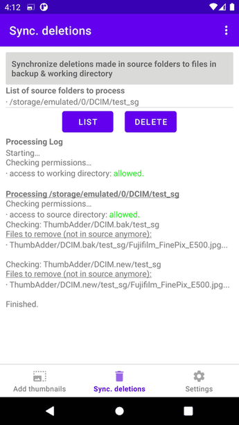 Exif Thumbnail Adder screenshot