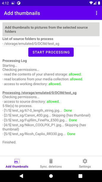 Exif Thumbnail Adder screenshot