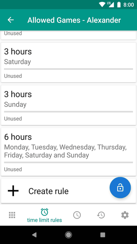 TimeLimit.io screenshot