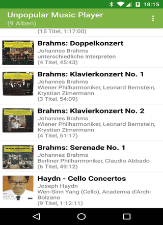 Unpopular Music Player screenshot