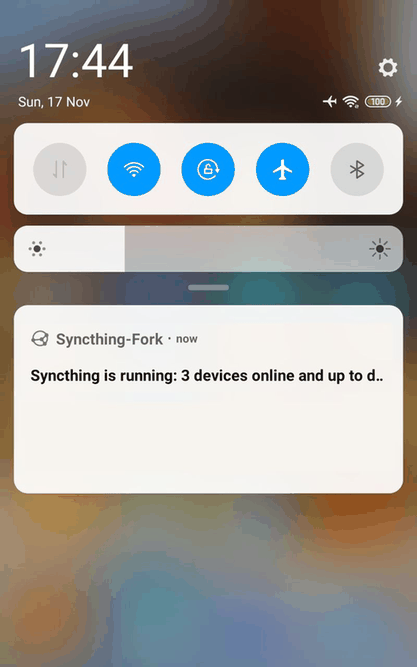 Syncthing-Fork screenshot
