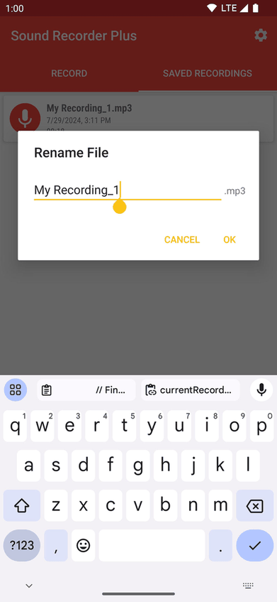 Sound Recorder Plus screenshot