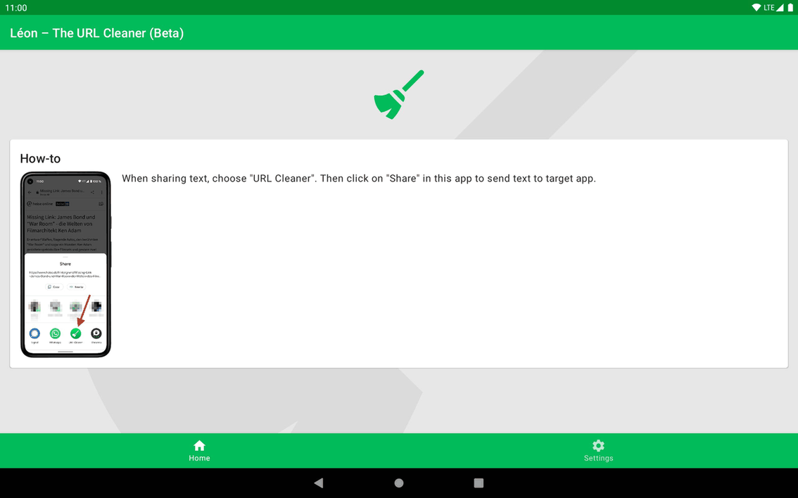 Léon – The URL Cleaner screenshot