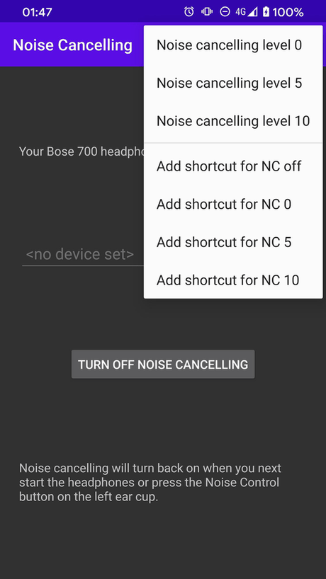 Noise Cancelling screenshot