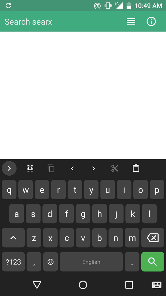 Search searx screenshot