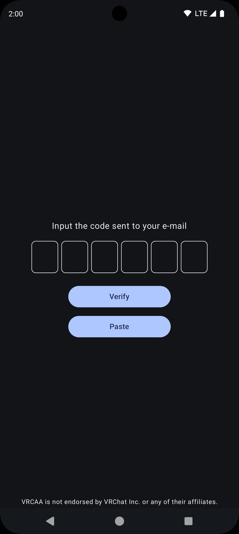 VRChat Android Assistant screenshot