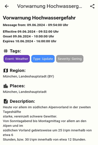 FOSS Warn screenshot