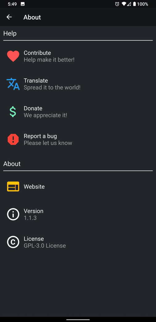SimplyTranslate Mobile screenshot