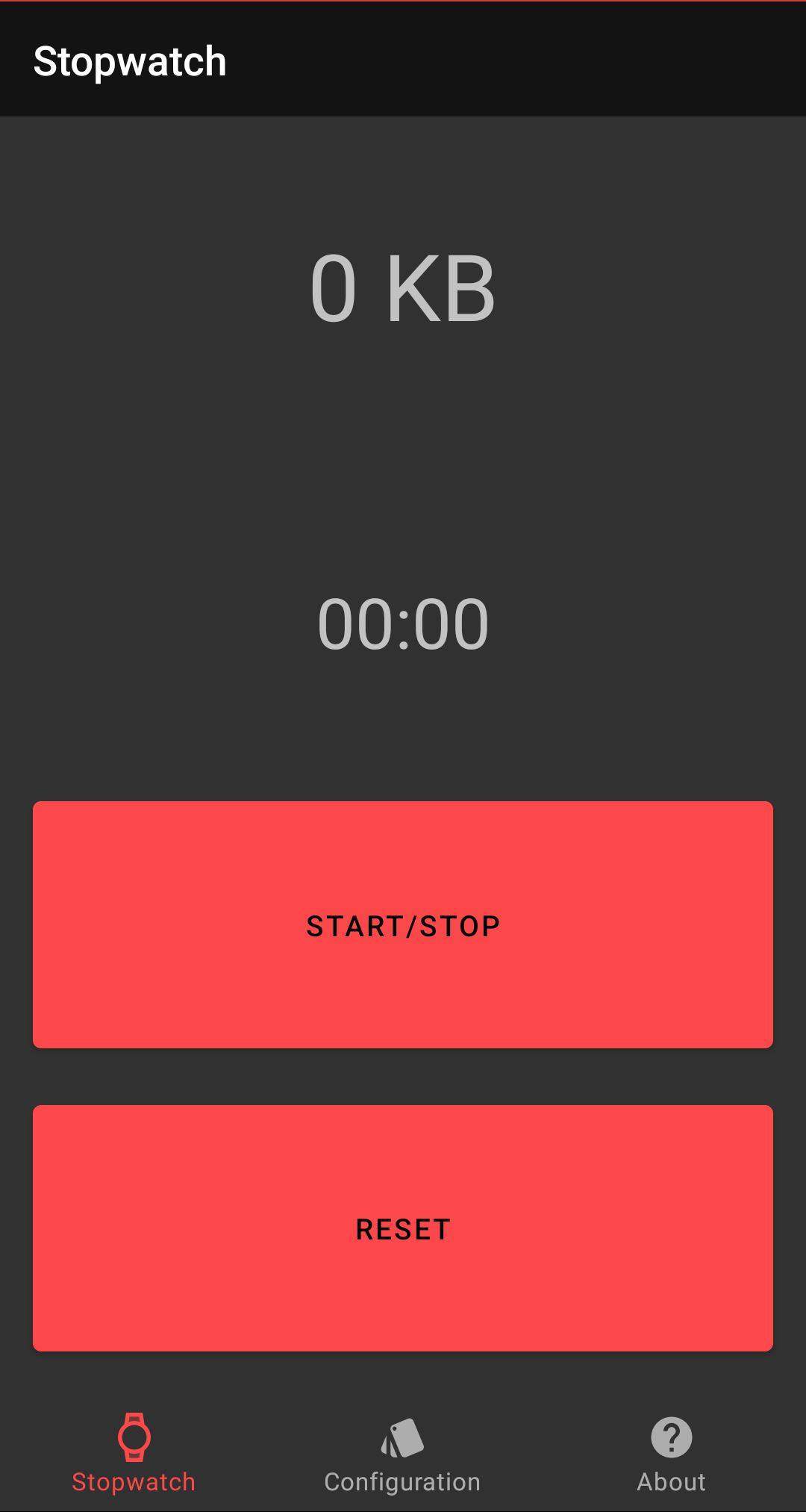 DataStopwatch screenshot