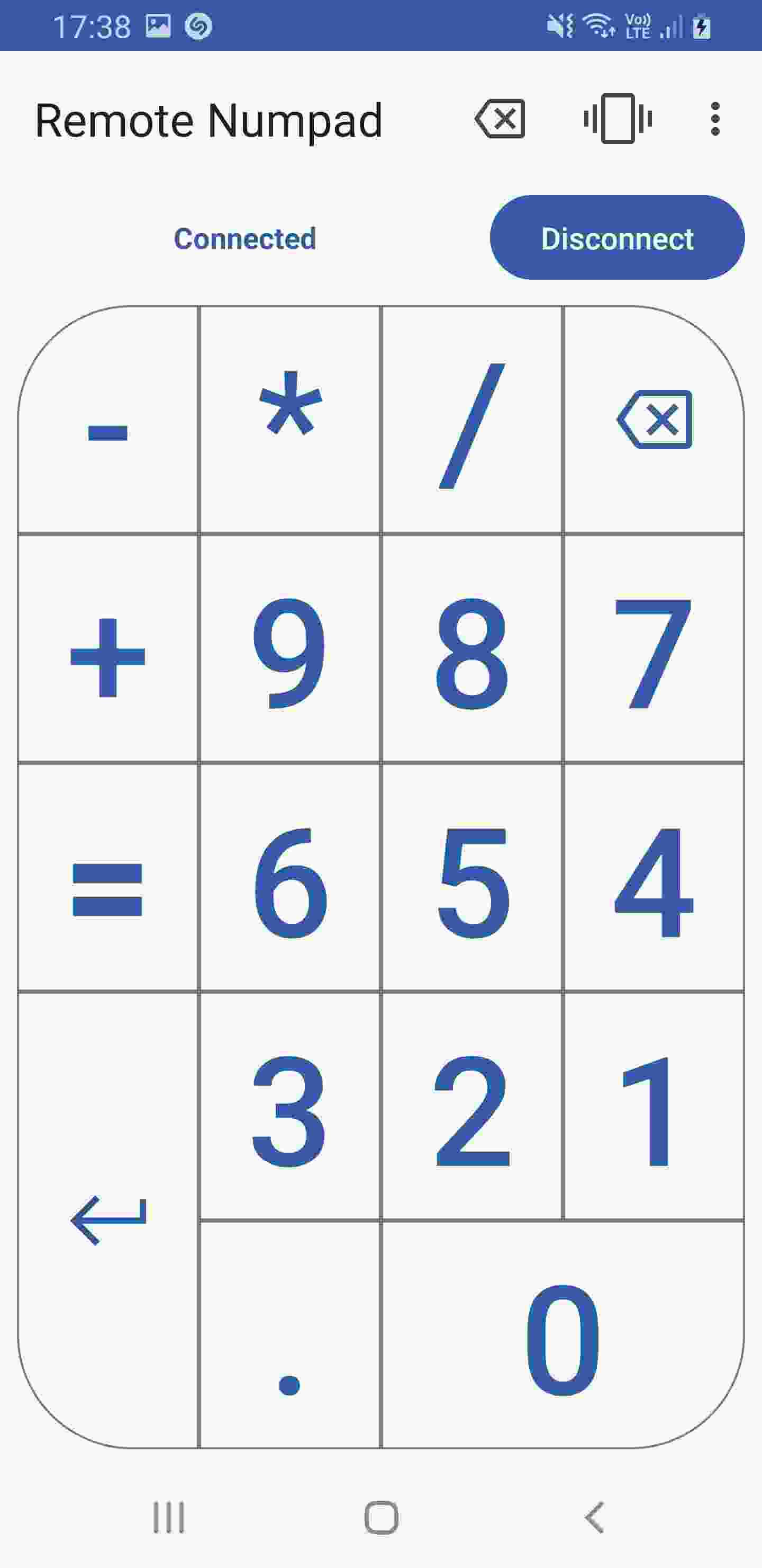 Remote Numpad screenshot