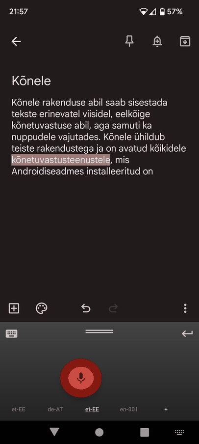 Kõnele screenshot