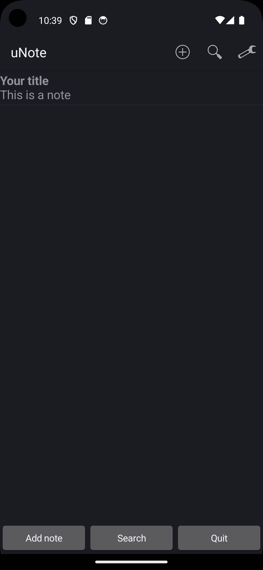 uNote | microNote screenshot