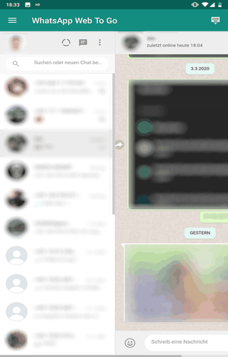 WhatsApp Web To Go screenshot