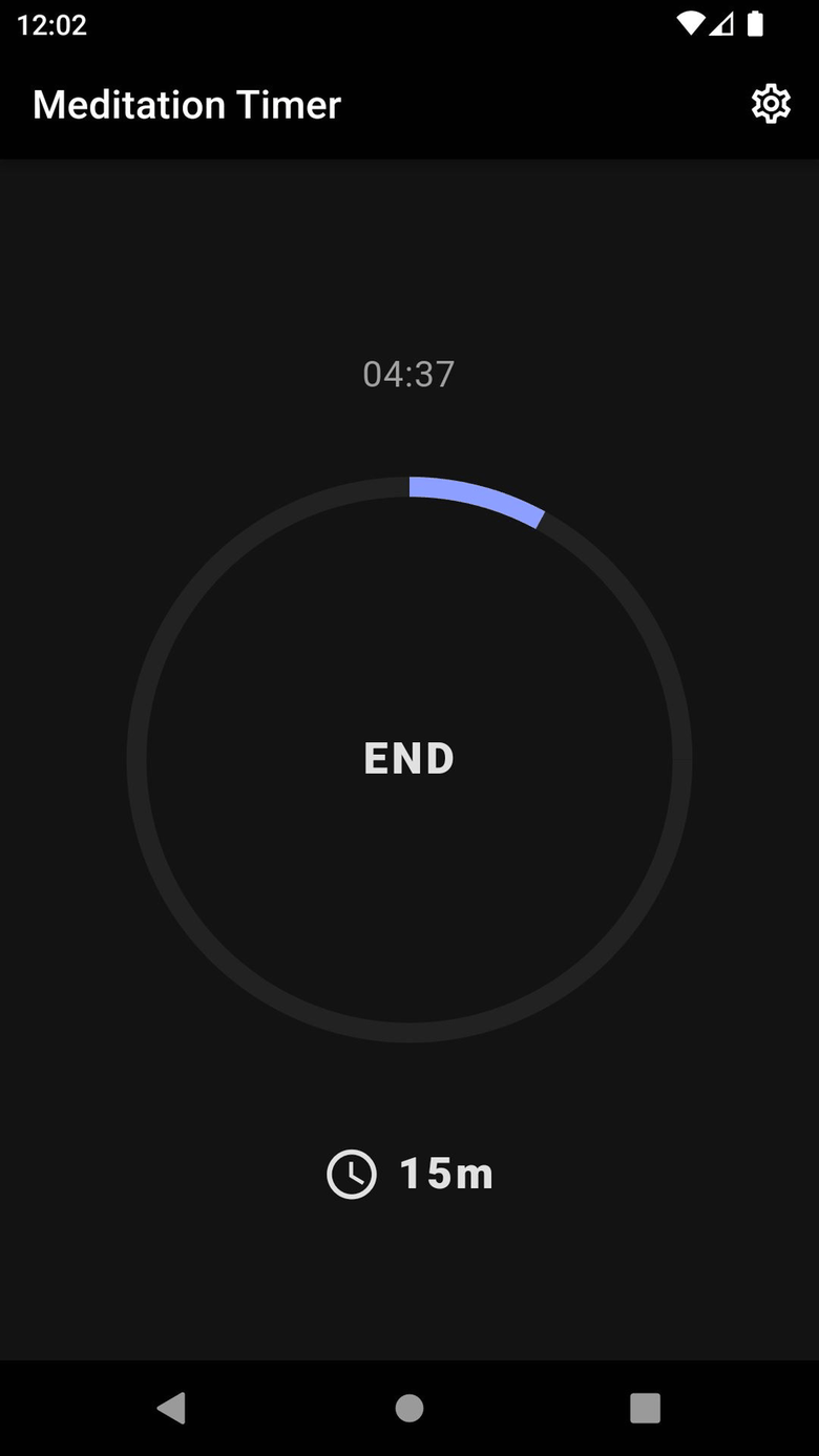 Meditation screenshot