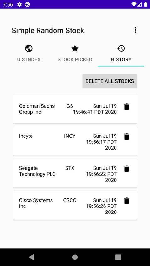 Simple Random Stock screenshot