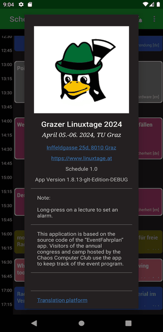 Grazer Linuxtage screenshot