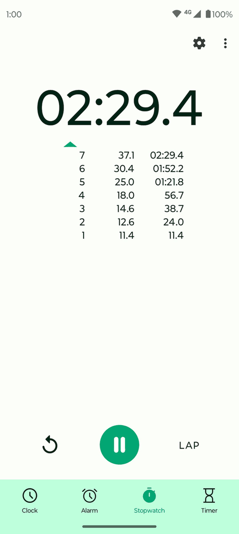 Fossify Clock screenshot