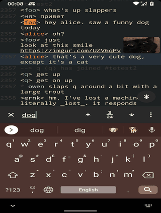 Weechat-Android screenshot