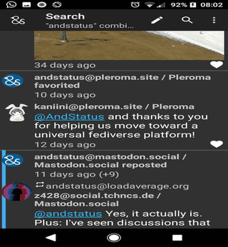 AndStatus screenshot