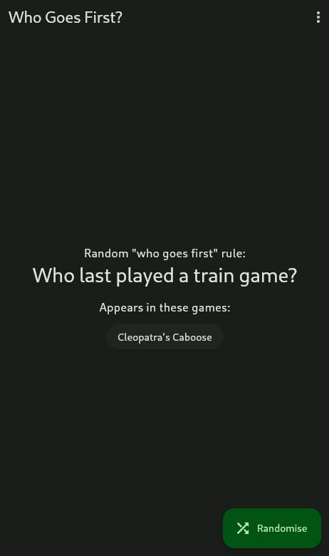 Who Goes First? screenshot