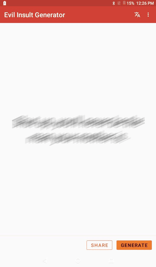 Evil Insult Generator screenshot