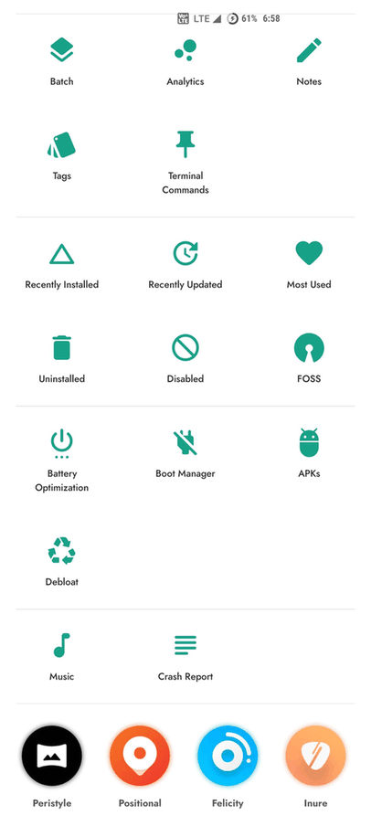 Inure App Manager (Trial) screenshot