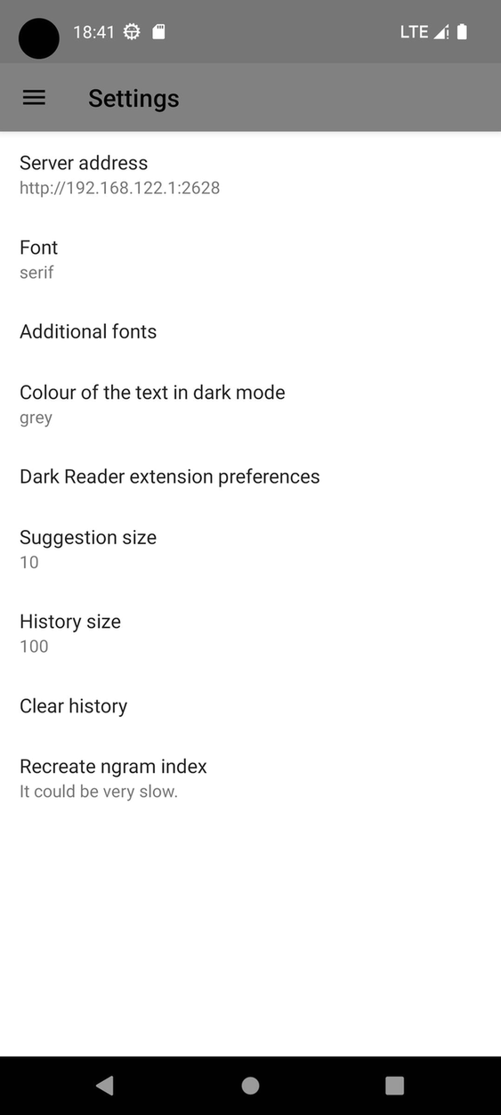 SilverDict screenshot