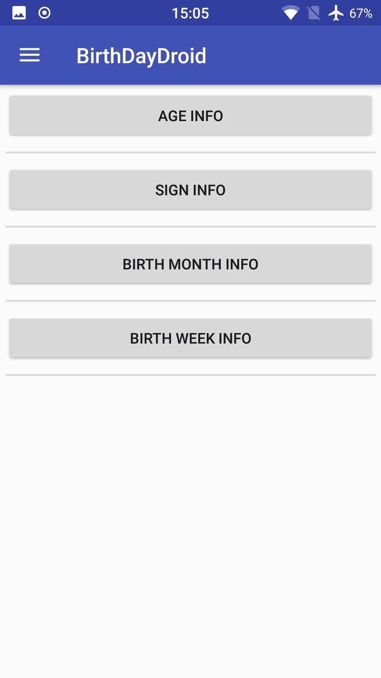 BirthDayDroid screenshot