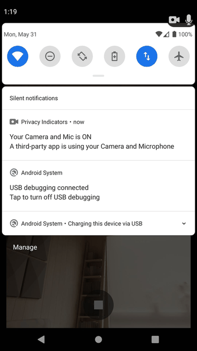 Privacy Indicators screenshot
