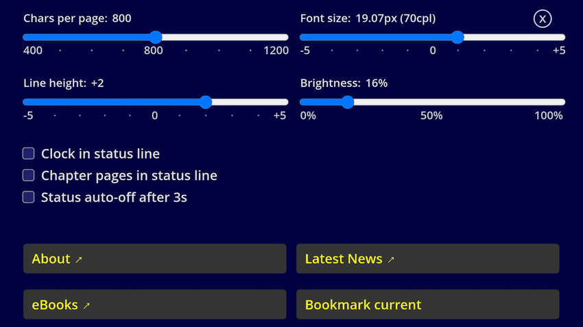 ProseReader screenshot