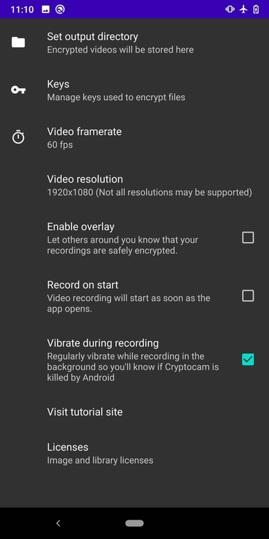 Cryptocam screenshot
