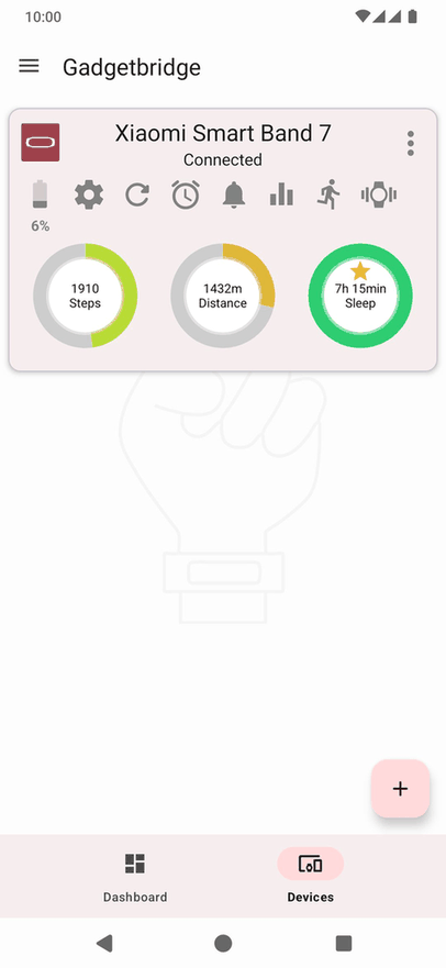 Gadgetbridge screenshot