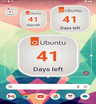 Ubuntu Countdown Widget screenshot
