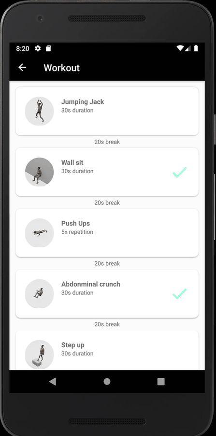 openWorkout screenshot